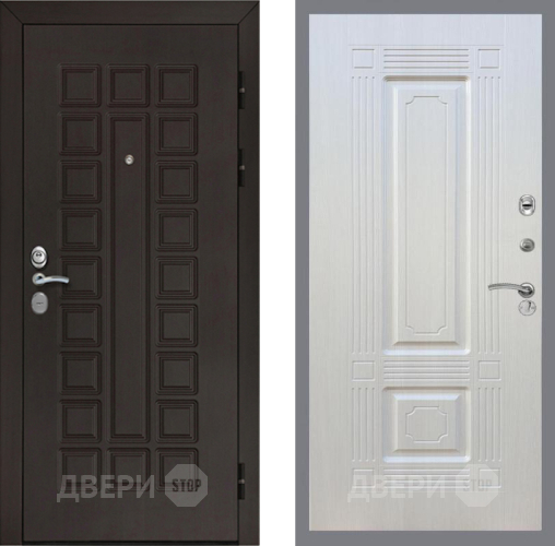 Входная металлическая Дверь Рекс (REX) Сенатор Cisa FL-2 Лиственница беж в Наро-Фоминске