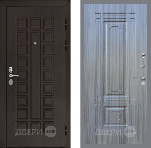 Входная металлическая Дверь Рекс (REX) Сенатор Cisa FL-2 Сандал грей в Наро-Фоминске