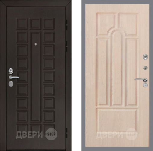 Входная металлическая Дверь Рекс (REX) Сенатор Cisa FL-58 Беленый дуб в Наро-Фоминске