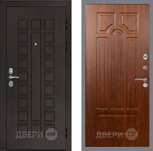 Входная металлическая Дверь Рекс (REX) Сенатор Cisa FL-58 Морёная берёза в Наро-Фоминске