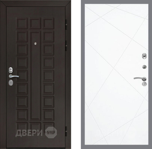 Входная металлическая Дверь Рекс (REX) Сенатор Cisa FL-291 Силк Сноу в Наро-Фоминске
