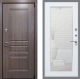 Входная металлическая Дверь Рекс (REX) Пренмиум-S Зеркало Пастораль Белый ясень в Наро-Фоминске
