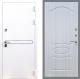 Входная металлическая Дверь Стоп Лайн Вайт ФЛ-128 Сандал белый в Наро-Фоминске