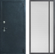 Входная металлическая Дверь Дверной континент ДК-70 Дизайн ФЛ-757 Черное Стекло Софт милк в Наро-Фоминске
