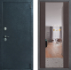 Входная металлическая Дверь Дверной континент ДК-70 Дизайн ФЛЗ-1 Зеркало Венге в Наро-Фоминске