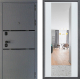 Дверь Дверной континент Диамант Дизайн ФЛЗ-1 Зеркало Белое дерево в Наро-Фоминске