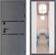 Входная металлическая Дверь Дверной континент Диамант Дизайн ФЛЗ-1 Зеркало Белый софт в Наро-Фоминске