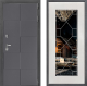 Входная металлическая Дверь Дверной континент ДК-3/606 ФЛ-Тиффани Зеркало Белое дерево в Наро-Фоминске