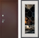 Дверь Дверной континент Рубикон Медь Дизайн ФЛ-Тиффани Зеркало Белое дерево в Наро-Фоминске