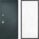 Входная металлическая Дверь Дверной континент Рубикон Серебро Дизайн ФЛ-655 Белый софт в Наро-Фоминске