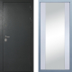 Входная металлическая Дверь Дива МД-40 Титан Д-15 Зеркало Белый в Наро-Фоминске