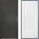 Дверь Заводские двери Эталон 3к антик серебро Неаполь Лофт белый в Наро-Фоминске