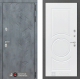 Входная металлическая Дверь Лабиринт (LABIRINT) Бетон 23 Белый софт в Наро-Фоминске