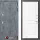 Входная металлическая Дверь Лабиринт (LABIRINT) Бетон 11 Белый софт в Наро-Фоминске