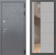 Входная металлическая Дверь Лабиринт (LABIRINT) Cosmo Зеркало 19 Грей софт в Наро-Фоминске