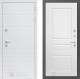 Входная металлическая Дверь Лабиринт (LABIRINT) Трендо 03 Белый софт в Наро-Фоминске