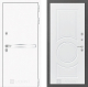 Входная металлическая Дверь Лабиринт (LABIRINT) Лайн White 23 Белый софт в Наро-Фоминске