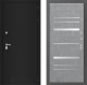 Входная металлическая Дверь Лабиринт (LABIRINT) Classic шагрень черная 20 Бетон светлый в Наро-Фоминске
