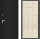 Входная металлическая Дверь Лабиринт (LABIRINT) Classic шагрень черная 12 Беленый дуб в Наро-Фоминске