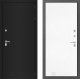 Входная металлическая Дверь Лабиринт (LABIRINT) Classic шагрень черная 07 Белое дерево в Наро-Фоминске