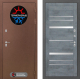 Входная металлическая Дверь Лабиринт (LABIRINT) Термо Магнит 20 Бетон темный в Наро-Фоминске