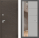 Входная металлическая Дверь Лабиринт (LABIRINT) Смоки Зеркало 19 Грей софт в Наро-Фоминске