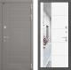 Входная металлическая Дверь Лабиринт (LABIRINT) Формо Зеркало 19 Белый софт в Наро-Фоминске