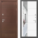 Входная металлическая Дверь Лабиринт (LABIRINT) Термо Лайт Зеркало 19 Белый софт в Наро-Фоминске