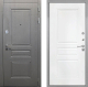 Входная металлическая Дверь Интекрон (INTECRON) Брайтон Графит ФЛ-243 Белый матовый в Наро-Фоминске