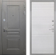 Входная металлическая Дверь Интекрон (INTECRON) Брайтон Графит ФЛ-316 Белый ясень в Наро-Фоминске