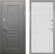 Входная металлическая Дверь Интекрон (INTECRON) Брайтон Графит В-07 с молдингом Лофт белый в Наро-Фоминске