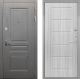 Входная металлическая Дверь Интекрон (INTECRON) Брайтон Графит ФЛ-39 Сандал белый в Наро-Фоминске