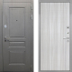 Входная металлическая Дверь Интекрон (INTECRON) Брайтон Графит В-07 с молдингом Сандал белый в Наро-Фоминске