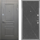 Входная металлическая Дверь Интекрон (INTECRON) Брайтон Графит Гладкая Гранит лава оникс в Наро-Фоминске