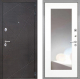 Входная металлическая Дверь Интекрон (INTECRON) Сенатор Лучи ФЛЗ-120-М Зеркало Белый матовый в Наро-Фоминске