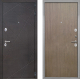 Входная металлическая Дверь Интекрон (INTECRON) Сенатор Лучи Гладкая шпон Венге коричневый в Наро-Фоминске