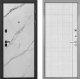Входная металлическая Дверь Интекрон (INTECRON) Профит Black Мрамор Арктик В-07 с молдингом Лофт белый в Наро-Фоминске