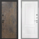 Входная металлическая Дверь Интекрон (INTECRON) Профит Black Гранж КВ-2 Белый матовый в Наро-Фоминске