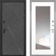 Дверь Интекрон (INTECRON) Профит Black Гранит Лава Оникс ФЛЗ-120-М Зеркало Белый матовый в Наро-Фоминске