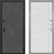 Входная металлическая Дверь Интекрон (INTECRON) Профит Black Гранит Лава Оникс В-07 с молдингом Лофт белый в Наро-Фоминске