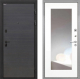 Входная металлическая Дверь Интекрон (INTECRON) Профит Black Эковенге ФЛЗ-120-М Зеркало Белый матовый в Наро-Фоминске