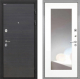 Входная металлическая Дверь Интекрон (INTECRON) Гектор Эковенге ФЛЗ-120-М Зеркало Белый матовый в Наро-Фоминске