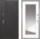 Дверь Интекрон (INTECRON) Олимпия Black 4К ФЛЗ-120-М Зеркало Белый матовый в Наро-Фоминске