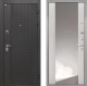 Входная металлическая Дверь Интекрон (INTECRON) Олимпия Black 4К ФЛЗ-516 Зеркало Сосна белая в Наро-Фоминске