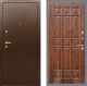 Входная металлическая Дверь Рекс (REX) 1А Медный Антик FL-33 орех тисненый в Наро-Фоминске