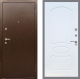 Входная металлическая Дверь Рекс (REX) 1А Медный Антик FL-128 Белый ясень в Наро-Фоминске