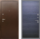 Входная металлическая Дверь Рекс (REX) 1А Медный Антик GL Дуб тангенальный черный в Наро-Фоминске