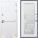 Входная металлическая Дверь Рекс (REX) 27 Зеркало Пастораль Белый ясень в Наро-Фоминске