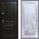 Входная металлическая Дверь Рекс (REX) Премиум-Н Зеркало Пастораль Сандал белый в Наро-Фоминске