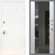 Входная металлическая Дверь Рекс (REX) 5 Белая Шагрень СБ-16 Зеркало Белый ясень в Наро-Фоминске